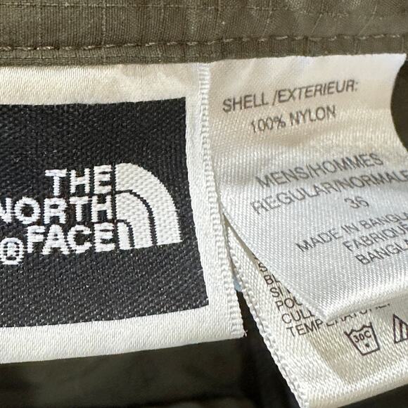 The North Face Mens Shorts Size 36 Green Nylon Outdoor Hiking Camping FLAW - Picture 9 of 9